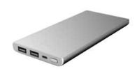 Branco portátil universal dobro do banco do poder de USB com capacidade alta