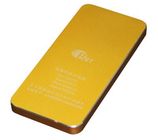 O banco portátil universal amarelo 4000mAh do poder Dual USB com CE/ROSH/FCC aprovado