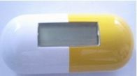Etapa de ABS contador pedômetro branco e amarelo personalizado Pedômetros