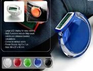 Colorido ABS caloria contador pedômetro com grande visor LCD
