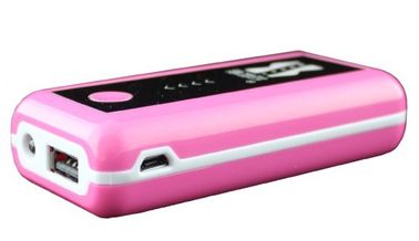Mini rosa portátil universal USB do banco do poder para o iPhone/Samsung