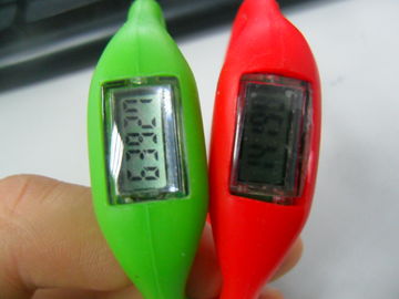 Relógio relativo à promoção do podómetro do punho da borracha de silicone, relógio Multifunction do punho do silicone do movimento