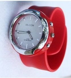 Relógio vermelho/do amarelo silicone do punho para crianças, OEM conduzido Digitas do espelho