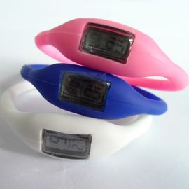 Multi relógio funcional do punho do silicone, menos relógios de pulso dos esportes do silicone do íon