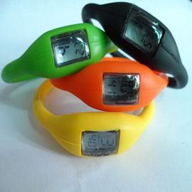 Relógio unisex do punho do silicone, do íon de borracha da geléia dos esportes relógio de pulso impermeável do bracelete