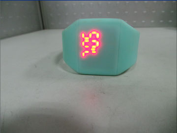 Relógio conduzido elegante de Screnn do toque do relógio do punho do silicone de 12 cores