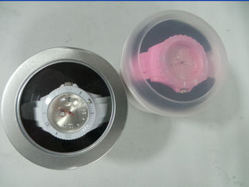 Relógio do punho do silicone da faixa do plutônio, relógio conduzido esperto macio da tela de toque, 1 Atm impermeável