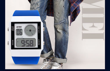 Tempo duplo do relógio analógico-numérico unisex do tempo dobro com os 5 luminosos das cores