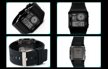 Tempo duplo do relógio analógico-numérico unisex do tempo dobro com os 5 luminosos das cores