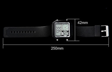 O relógio análogo do LCD da faixa do plutônio do luminoso do EL, alarma relógios de pulso de Digitas