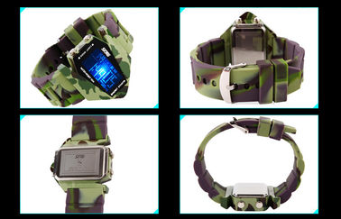 Relógio de pulso unisex Multifunction das forças armadas do ATM do luminoso 3 do EL do relógio de Digitas
