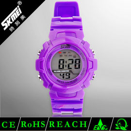 Do uso Multifunction do relógio de Digitas do esporte do LCD correia plástica do plutônio impermeável