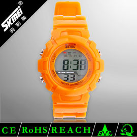Do uso Multifunction do relógio de Digitas do esporte do LCD correia plástica do plutônio impermeável