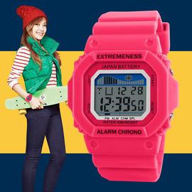 Relógio de Digitas Multifunction dos esportes unisex coloridos com alarme