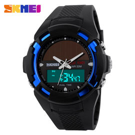 Fonte Multifunction das energias solares do relógio de Digitas de choque original unisex