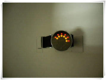 Relógio do silicone do diodo emissor de luz da forma