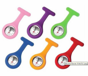 Correia macia ROHS do silicone do relógio colorido flexível da enfermeira do silicone