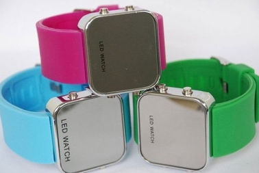 Relógios coloridos duráveis do bracelete do relógio/silicone do punho do silicone