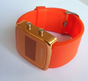 Relógios coloridos duráveis do bracelete do relógio/silicone do punho do silicone