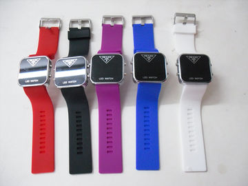 Relógios coloridos duráveis do bracelete do relógio/silicone do punho do silicone