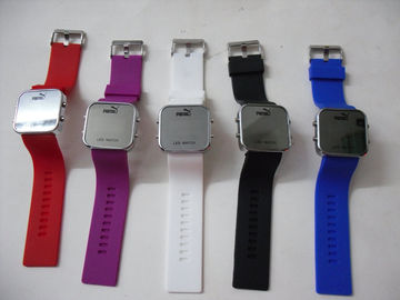 Relógios coloridos duráveis do bracelete do relógio/silicone do punho do silicone