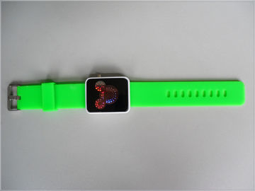 Relógio verde impermeável, Digital Mickey Mouse Watchs do punho do silicone