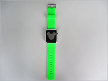 Relógio verde impermeável, Digital Mickey Mouse Watchs do punho do silicone