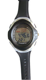 3 ATM Waterproof o relógio de Digitas multifuncional, relógio solar do rádio-controlo