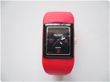 Relógio fresco do bracelete de quartzo do silicone da cor do fruto