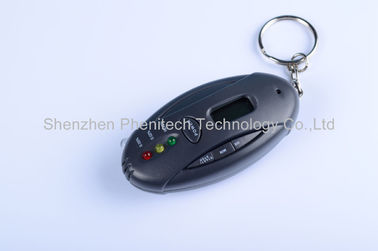 Verificador plástico do álcool da respiração de Keychain do ABS, resposta rápida do detector digital do álcool