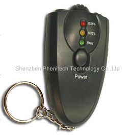 Verificador do álcool da respiração de Digitas do bafômetro de Keychain com função da tocha