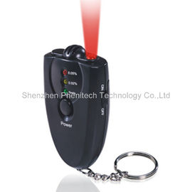 Verificador do álcool da respiração de Digitas do bafômetro de Keychain com função da tocha
