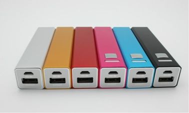 banco portátil do poder de USB do metal 2600mAh, preto de prata verde cor-de-rosa vermelho