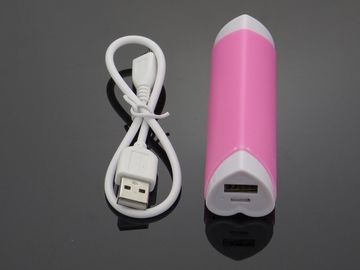 Banco portátil do poder de USB do batom da forma do coração para Iphone/IPod, colorido