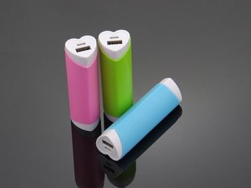 Banco portátil do poder de USB do batom da forma do coração para Iphone/IPod, colorido
