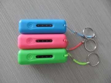 banco portátil do poder de 2600mAh USB com luz do diodo emissor de luz, vermelho/rosa/verde