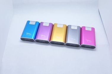 Banco portátil 6600mAh do poder de USB do metal da câmara digital com tocha do diodo emissor de luz
