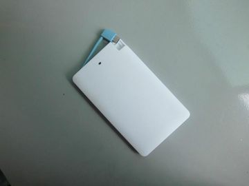 Banco magro portátil 4000mAh do poder do Li-íon para o telefone móvel/Ipad, branco