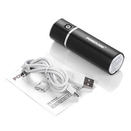 Banco fino 5000mAh do poder de USB do tubo redondo para o Samsung Galaxy S5 LG G3
