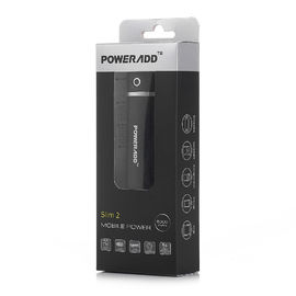 Banco fino 5000mAh do poder de USB do tubo redondo para o Samsung Galaxy S5 LG G3