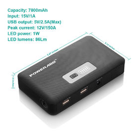 Acionador de partida móvel do salto do carro do carregador 7800MAH do apoio de bateria com lanterna elétrica do diodo emissor de luz