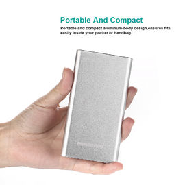 Saída de carregamento rápida do banco compacto branco 5000MAH 5v 1A do poder de USB do Samsung Galaxy
