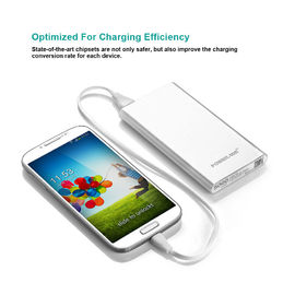Saída de carregamento rápida do banco compacto branco 5000MAH 5v 1A do poder de USB do Samsung Galaxy
