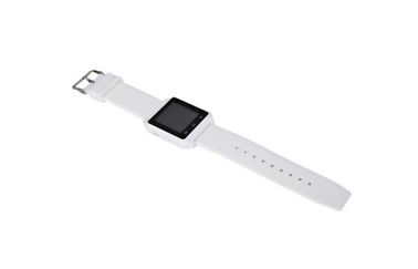 Relógio de pulso esperto de Bluetooth do telemóvel branco ocasional com imagem de controle remoto