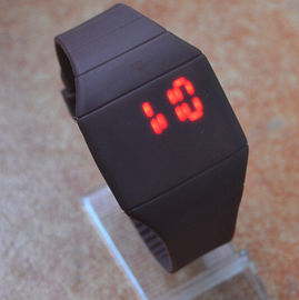 Preto unisex do relógio de pulso do diodo emissor de luz Digital para o presente do Natal, relógio sem cara do diodo emissor de luz do bracelete