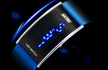 À prova de água unisex do ATM do relógio de pulso 3 do diodo emissor de luz Digital da faixa do plutônio