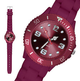 Bracelete de relógios unisex feito sob encomenda relativo à promoção 43mm da correia do silicone com correia de Adjudable