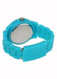 Relógios plásticos Multifunction de quartzo de Digitas do cronógrafo para o azul brilhante de Teenages