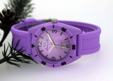 relógio adolescente de quartzo do movimento de 39MM x 39 milímetros Japão com correia do silicone