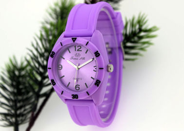 relógio adolescente de quartzo do movimento de 39MM x 39 milímetros Japão com correia do silicone
